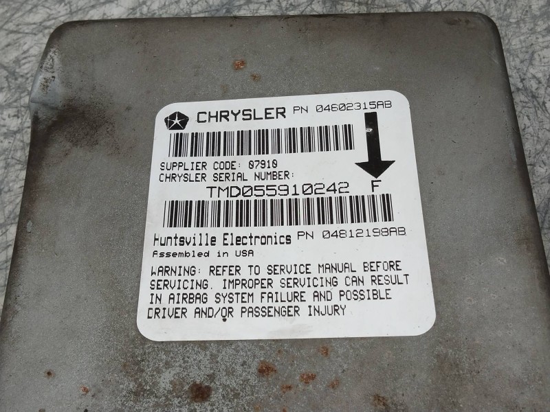 Recambio de kit airbag para chrysler stratus berlina (ja) 2.0 lx referencia OEM IAM TMD055910242F 04602315AB 04812198AB
