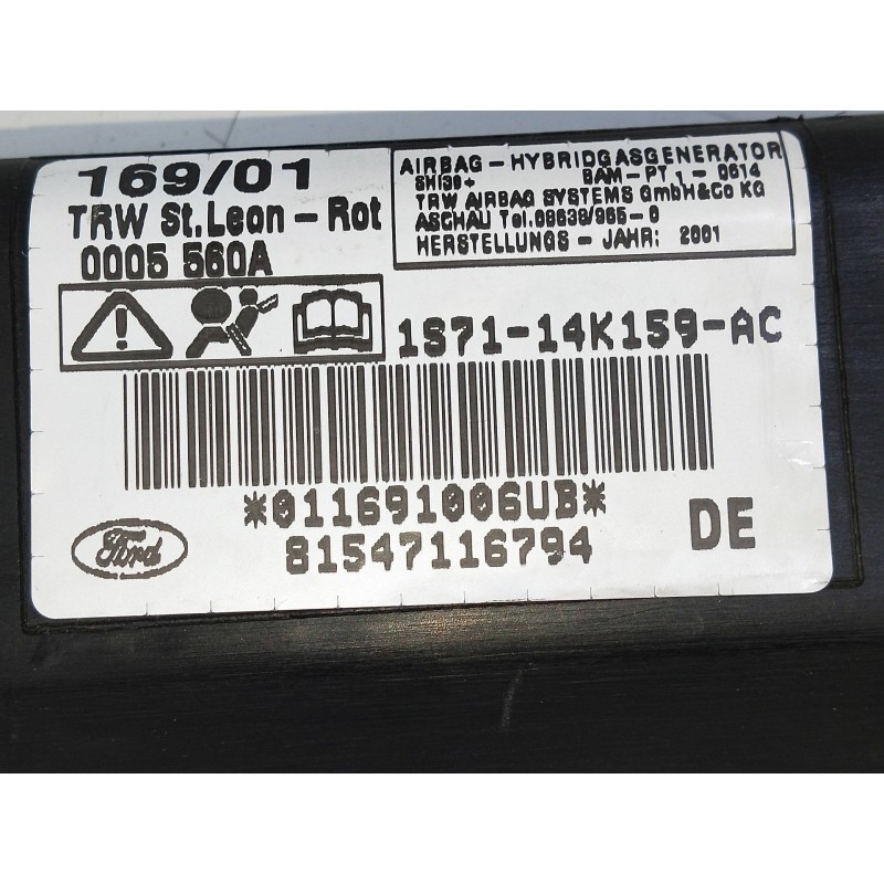 Recambio de airbag cortina delantero izquierdo para ford mondeo berlina (ge) 2.0 cat referencia OEM IAM 1S7114K159AC  