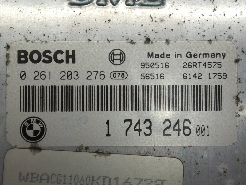 Recambio de centralita motor uce para bmw serie 3 compacto (e36) 316i referencia OEM IAM 0261203276 1743246 