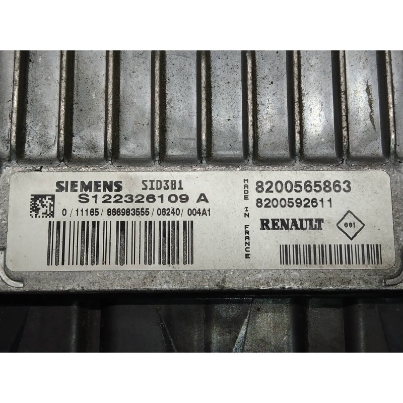 Recambio de centralita motor uce para renault megane ii berlina 5p business referencia OEM IAM S122326109A 8200565863 8200592611