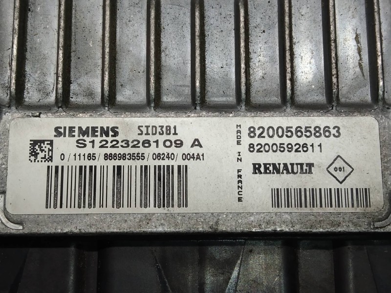 Recambio de centralita motor uce para renault megane ii berlina 5p business referencia OEM IAM S122326109A 8200565863 8200592611