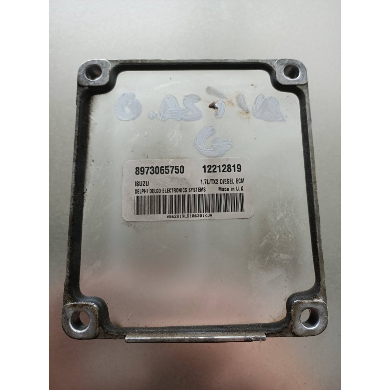 Recambio de centralita motor uce para opel astra g berlina 1.7 16v dti cat (y 17 dt / lr6) referencia OEM IAM 12212819 897306575 Recambio de centralita motor uce para opel astra g berlina 1.7 16v dti cat (y 17 dt / lr6) referencia OEM IAM 12212819 897306575