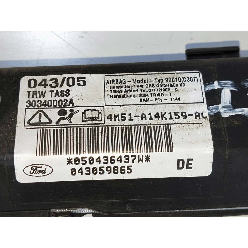 Recambio de airbag cortina delantero izquierdo para ford focus berlina (cap) 1.6 tdci cat referencia OEM IAM 4M51A14K159AC  