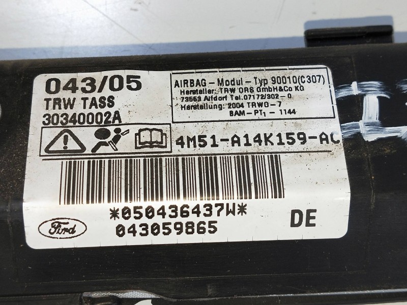 Recambio de airbag cortina delantero izquierdo para ford focus berlina (cap) 1.6 tdci cat referencia OEM IAM 4M51A14K159AC  