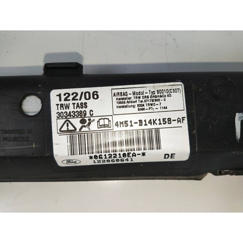 Recambio de airbag cortina delantero derecho para ford focus berlina (cap) st referencia OEM IAM 4M51B14K158AF  