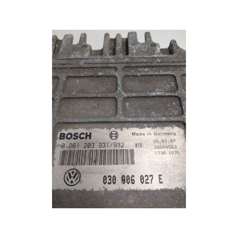 Recambio de centralita motor uce para volkswagen polo berlina (6n1) 1.0 referencia OEM IAM 0261203931 0261203932 030906027E Recambio de centralita motor uce para volkswagen polo berlina (6n1) 1.0 referencia OEM IAM 0261203931 0261203932 030906027E