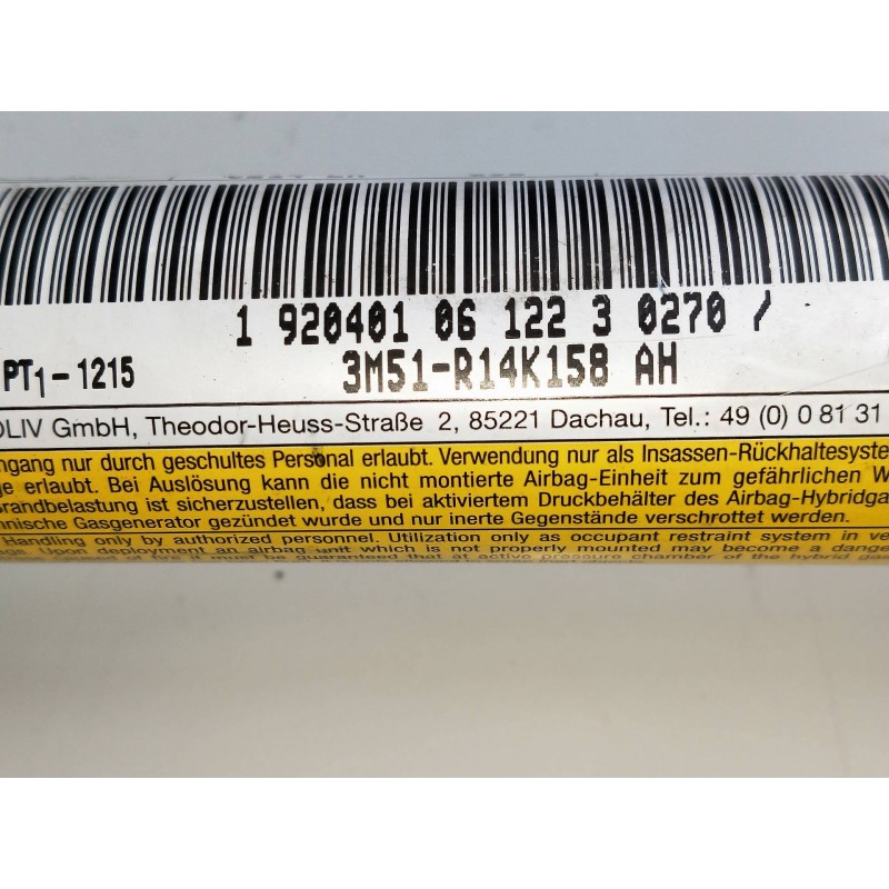 Recambio de airbag cortina delantero izquierdo para ford focus c-max (cap) 1.8 tdci turbodiesel cat referencia OEM IAM 3M51R14K1