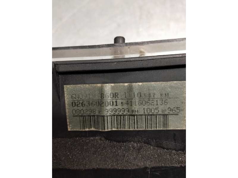 Recambio de cuadro instrumentos para volkswagen polo berlina (6n1) 1.0 referencia OEM IAM 6N0919860R  