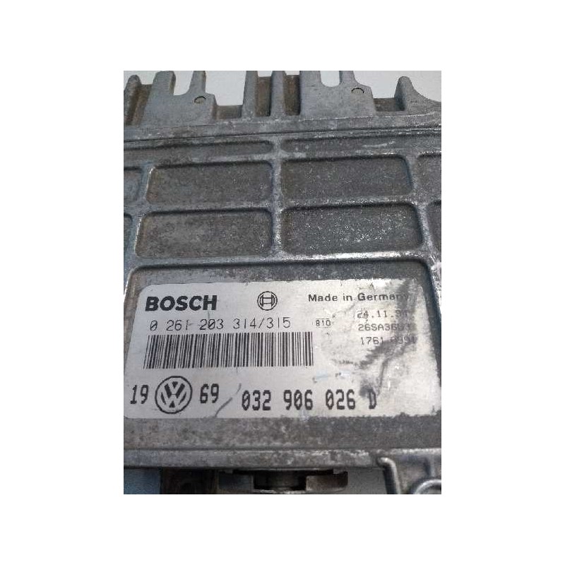 Recambio de centralita motor uce para volkswagen golf iii berlina (1h1) 1.6 referencia OEM IAM 0261203314 0261203315 032906026D Recambio de centralita motor uce para volkswagen golf iii berlina (1h1) 1.6 referencia OEM IAM 0261203314 0261203315 032906026D