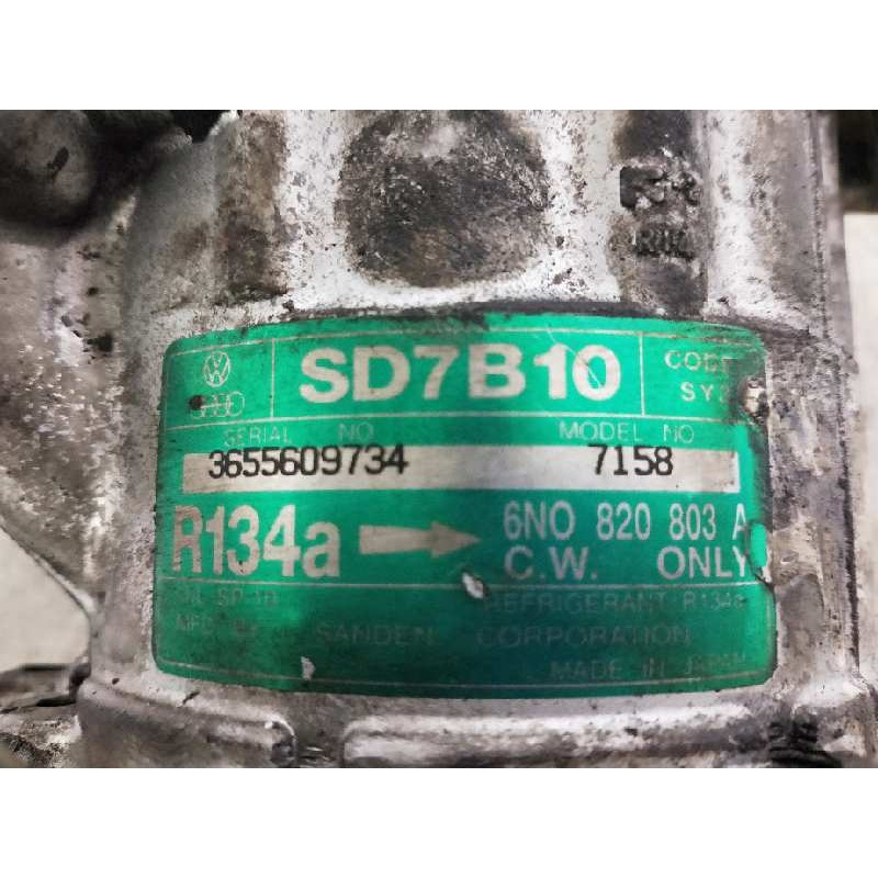 Recambio de compresor aire acondicionado para volkswagen polo berlina (6n1) 1.4 referencia OEM IAM SD7B107158 7158 6NO820803A