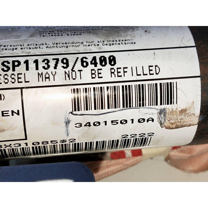 Recambio de airbag cortina delantero derecho para honda civic berlina 5 (fk) 2.2 ctdi referencia OEM IAM 34015010A  