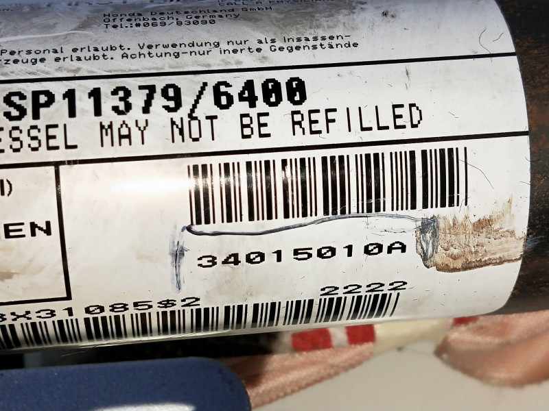 Recambio de airbag cortina delantero derecho para honda civic berlina 5 (fk) 2.2 ctdi referencia OEM IAM 34015010A  