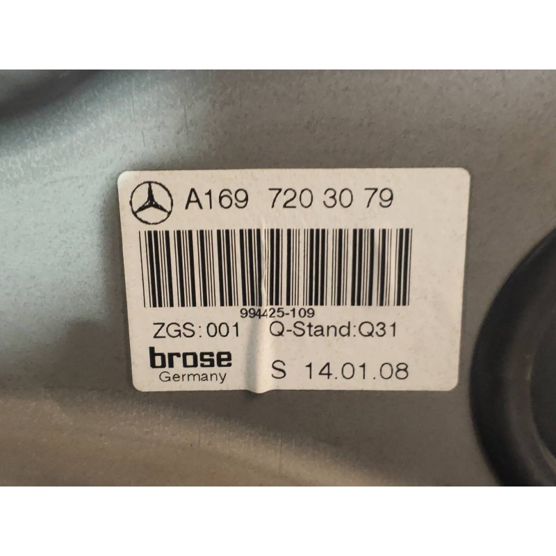 Recambio de elevalunas delantero derecho para mercedes clase a (w169) a 180 cdi (169.007) referencia OEM IAM A1697203079  5P