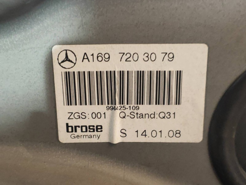 Recambio de elevalunas delantero derecho para mercedes clase a (w169) a 180 cdi (169.007) referencia OEM IAM A1697203079  5P