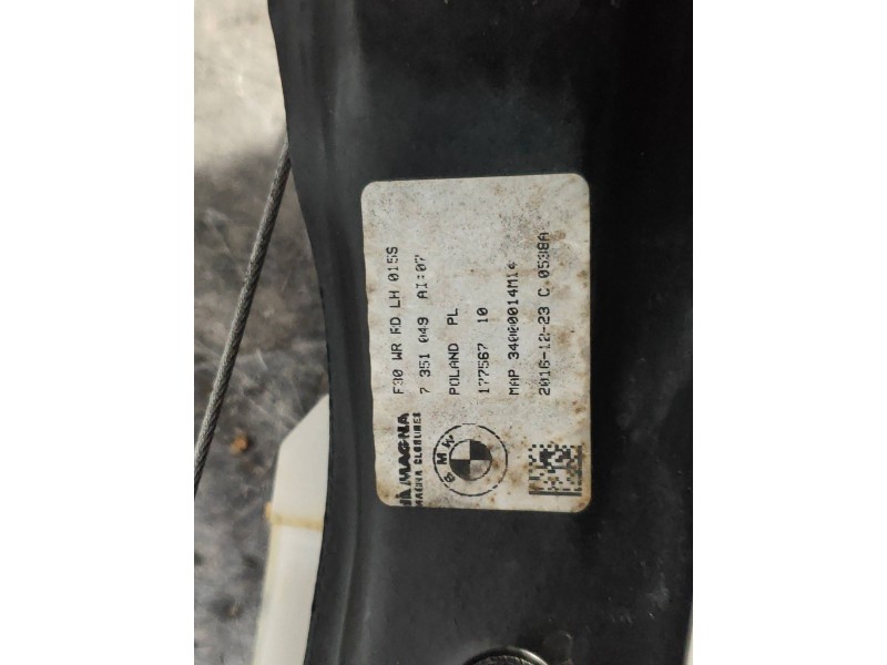 Recambio de elevalunas trasero izquierdo para bmw serie 3 lim. (f30) 318d m sport referencia OEM IAM 7351049AI07 17756710 513572