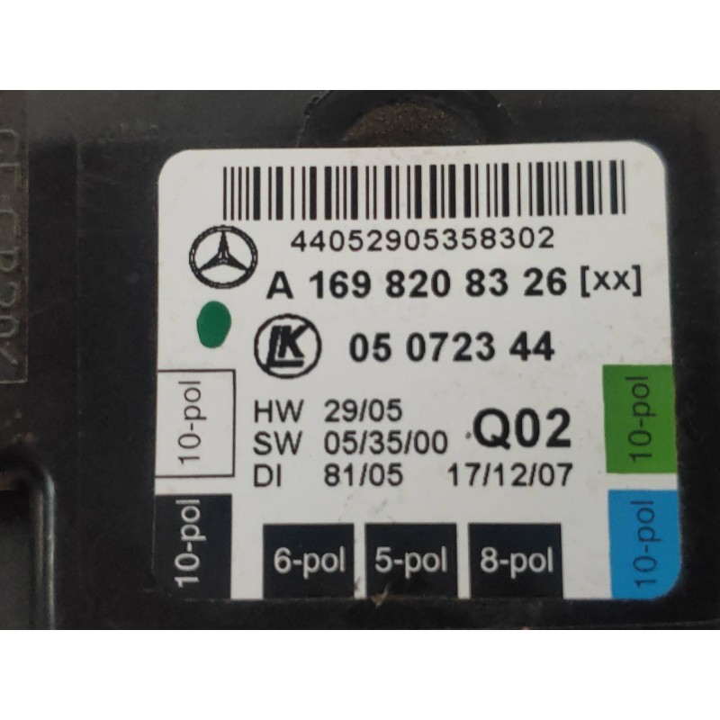 Recambio de modulo electronico para mercedes clase a (w169) a 180 cdi (169.007) referencia OEM IAM A1698208326 05072344 