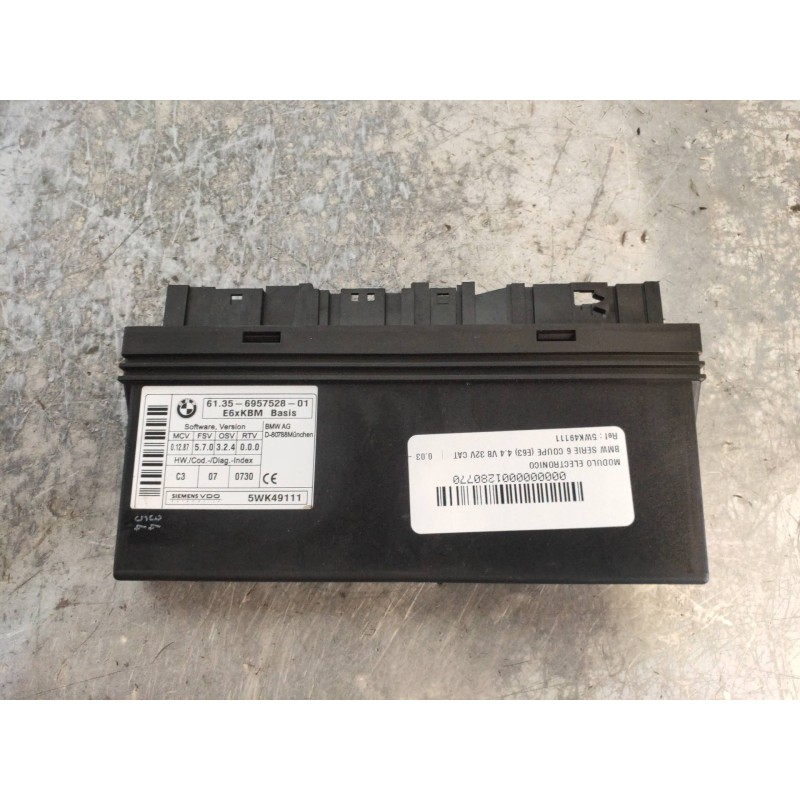 Recambio de modulo electronico para bmw serie 6 coupe (e63) 4.4 v8 32v cat referencia OEM IAM 5WK49111 6135695752801 