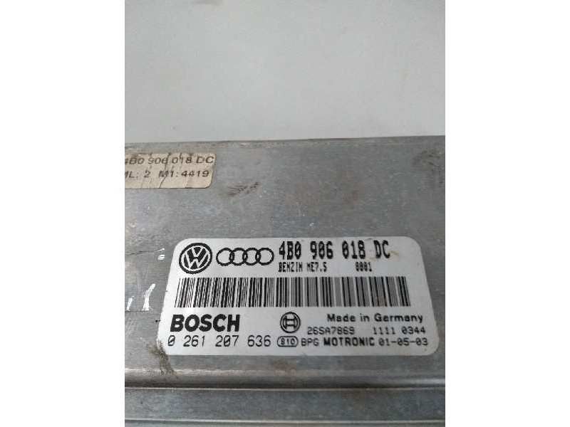 Recambio de centralita motor uce para volkswagen passat berlina (3b3) trendline referencia OEM IAM 0261207636 4B0906018DC ME75