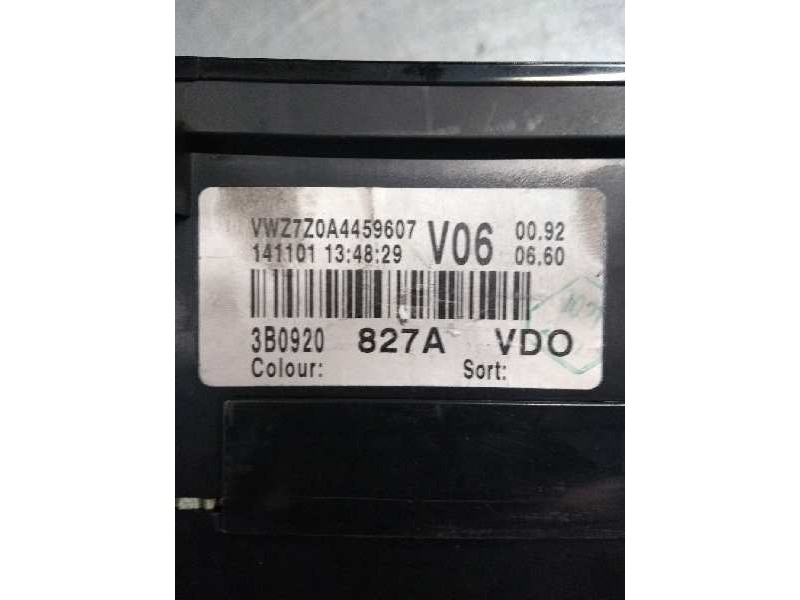 Recambio de cuadro instrumentos para volkswagen passat berlina (3b3) 1.9 tdi referencia OEM IAM 3B0920827A 110080198002 