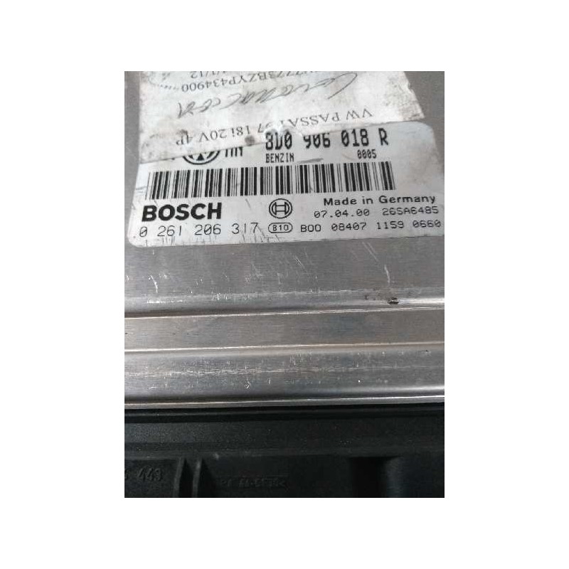 Recambio de centralita motor uce para volkswagen passat berlina (3b2) 1.8 referencia OEM IAM 0261206317 8D0906018R 