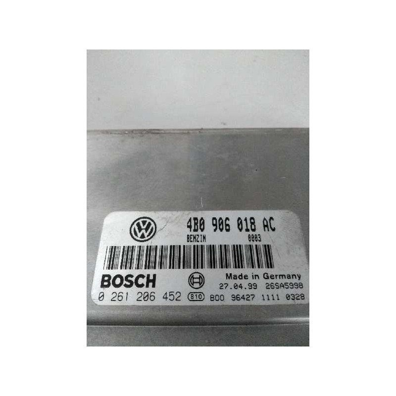 Recambio de centralita motor uce para volkswagen passat berlina (3b2) 1.8 20v turbo referencia OEM IAM 0261206452 4B0906018AC 