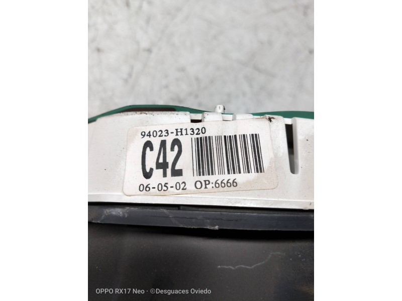 Recambio de cuadro instrumentos para hyundai terracan (hp) 2.9 crdi gls referencia OEM IAM 94023H1320 C42 
