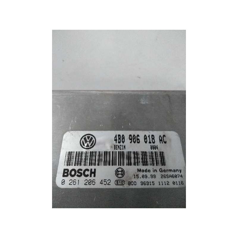 Recambio de centralita motor uce para volkswagen passat berlina (3b2) 1.8 20v turbo referencia OEM IAM 0261206452 4B0906018AC 