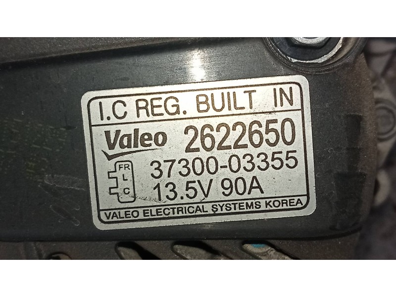 Recambio de alternador para kia rio uefa euro 2016 referencia OEM IAM 3730003355 2622650 