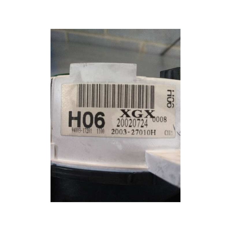 Recambio de cuadro instrumentos para hyundai matrix (fc) 1.8 gls full referencia OEM IAM 9400317201 200327010H H06 XGX