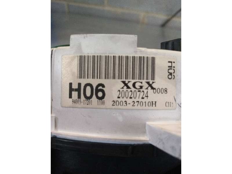 Recambio de cuadro instrumentos para hyundai matrix (fc) 1.8 gls full referencia OEM IAM 9400317201 200327010H H06 XGX