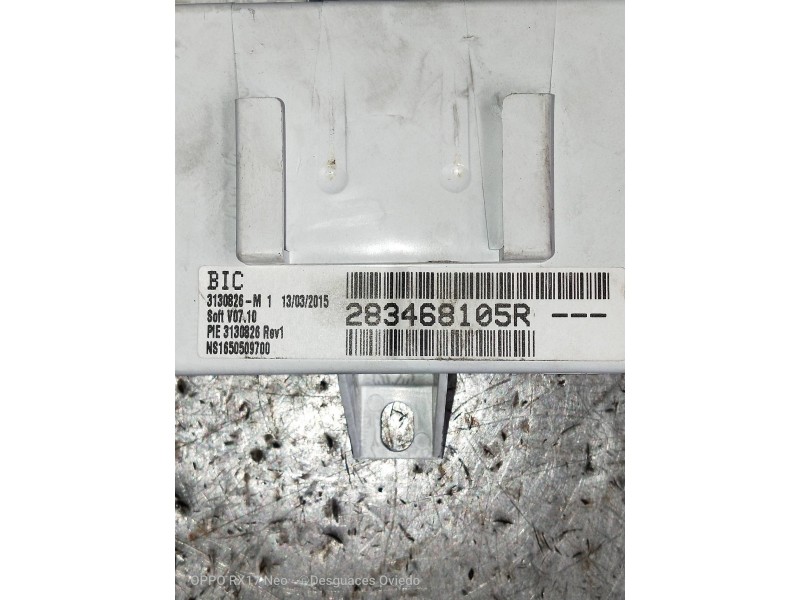 Recambio de modulo electronico para renault captur helly hansen referencia OEM IAM 283468105R  