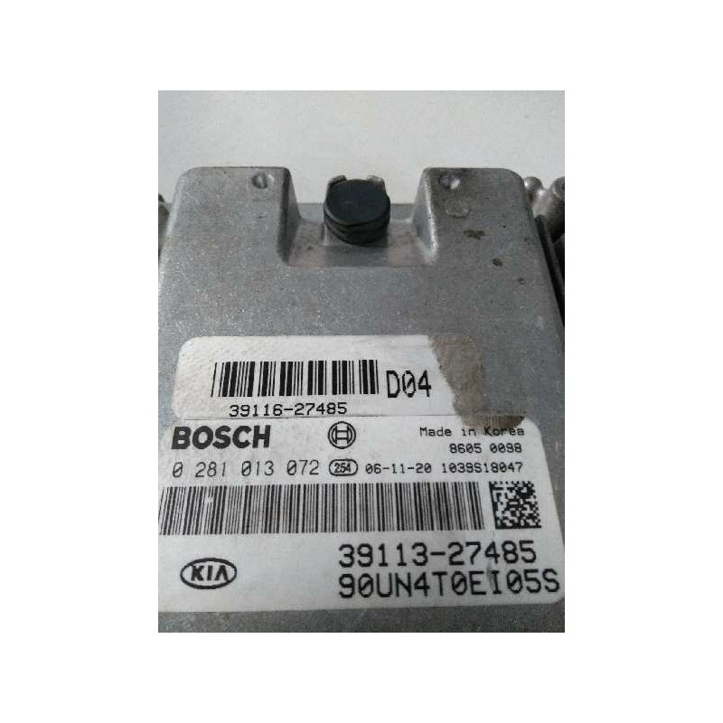 Recambio de centralita motor uce para kia carens (un) 2.0 crdi referencia OEM IAM 0281013072 3911327485 3911627485 D04