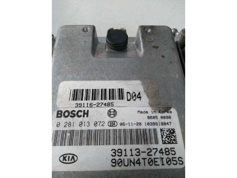 Recambio de centralita motor uce para kia carens (un) 2.0 crdi referencia OEM IAM 0281013072 3911327485 3911627485 D04