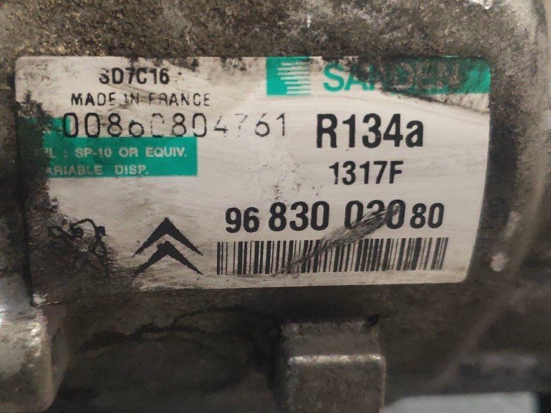 Recambio de compresor aire acondicionado para citroen c5 berlina lx (e) referencia OEM IAM SD7C161317F 9683003080 