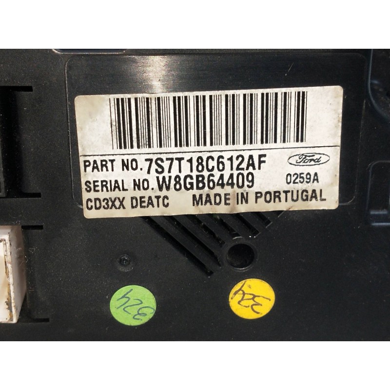 Recambio de mando calefaccion / aire acondicionado para ford galaxy (ca1) 2.0 tdci cat referencia OEM IAM 7S7T18C612AF  