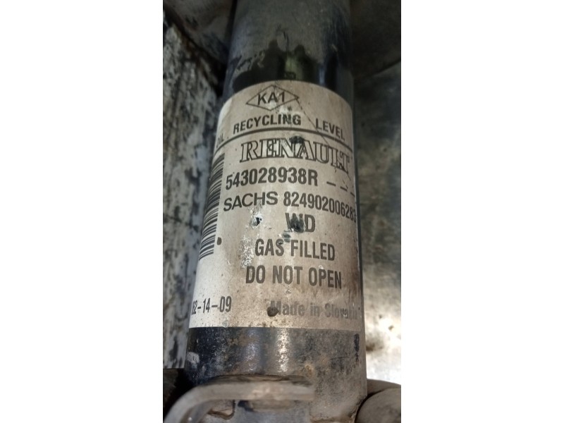 Recambio de amortiguador delantero izquierdo para dacia dokker ambiance referencia OEM IAM 543028938R  