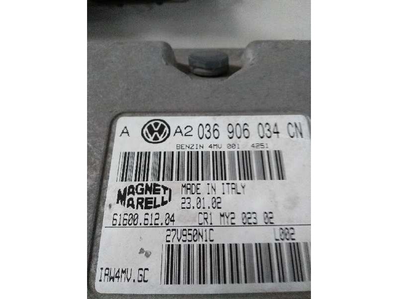 Recambio de centralita motor uce para volkswagen golf iv berlina (1j1) 1.6 16v referencia OEM IAM IAW4MVGC 036906034CN 616006120