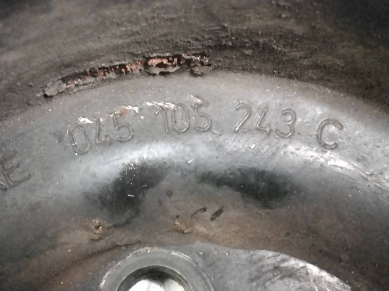 Recambio de polea cigueñal para volkswagen polo (9n3) sportline referencia OEM IAM 045105243C   Recambio de polea cigueñal para volkswagen polo (9n3) sportline referencia OEM IAM 045105243C