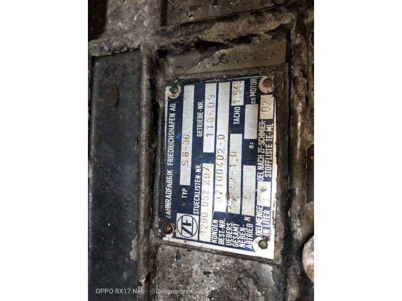 Recambio de caja cambios para nissan m-125 td referencia OEM IAM S636 1290052207 118609