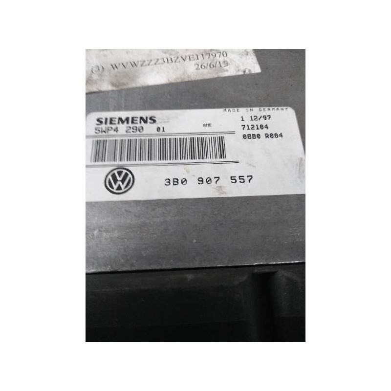 Recambio de centralita motor uce para volkswagen passat berlina (3b2) 1.6 referencia OEM IAM 3B0907557 5WP429001 
