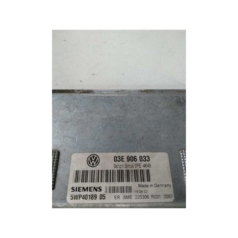 Recambio de centralita motor uce para volkswagen polo (9n3) 1.2 12v referencia OEM IAM 5WP4018905 03E906034 SIMOS3PE