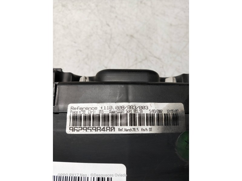 Recambio de cuadro instrumentos para peugeot 607 (s1) pack referencia OEM IAM 110008883003 9629598480 