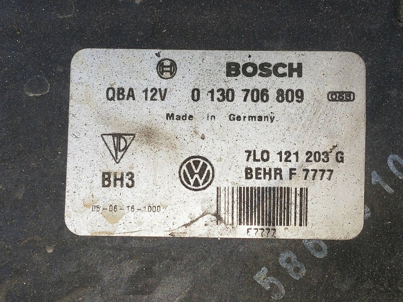 Recambio de electroventilador para volkswagen touareg (7la) 3.0 v6 tdi dpf referencia OEM IAM 7L0121203G 0130706809 