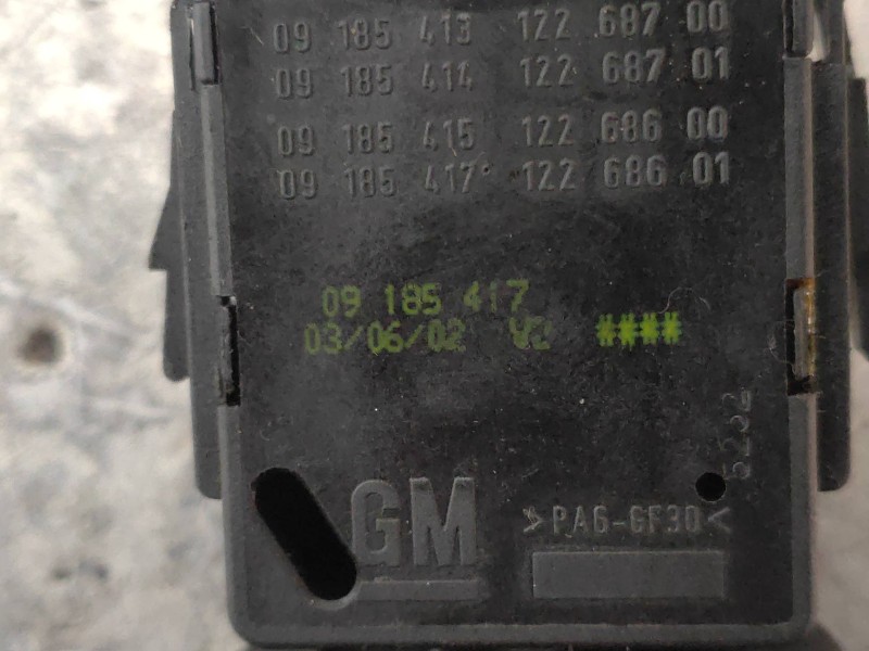 Recambio de mando limpia para opel corsa c club referencia OEM IAM 09185417  