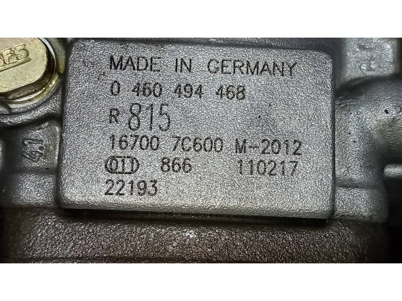 Recambio de bomba inyeccion para nissan vanette cargo vanette cargo combi - 5 referencia OEM IAM 0460494468  