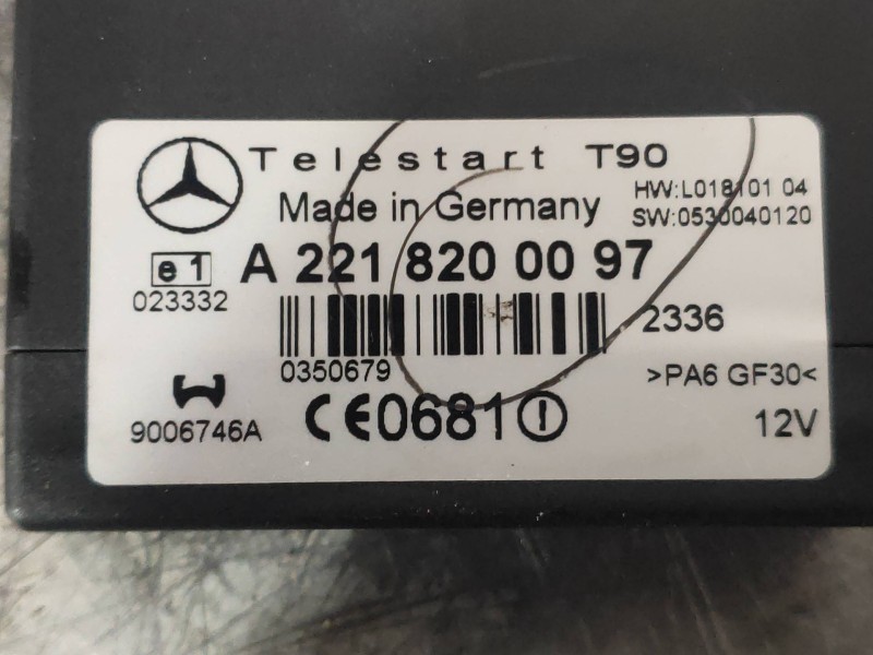 Recambio de modulo electronico para mercedes clase r (w251) 320 cdi (251.022) referencia OEM IAM A2218200097  