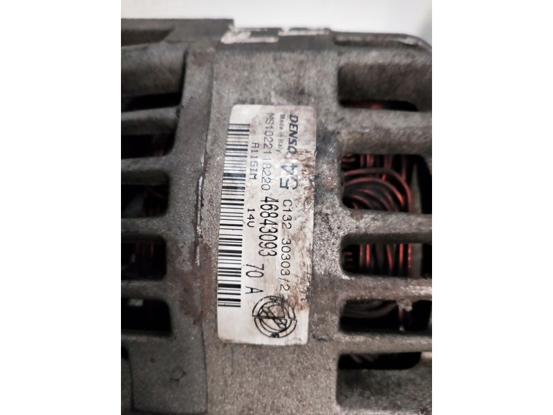 Recambio de alternador para fiat punto berlina (188) 1.2 16v dynamic referencia OEM IAM 46843093 DENSO 
