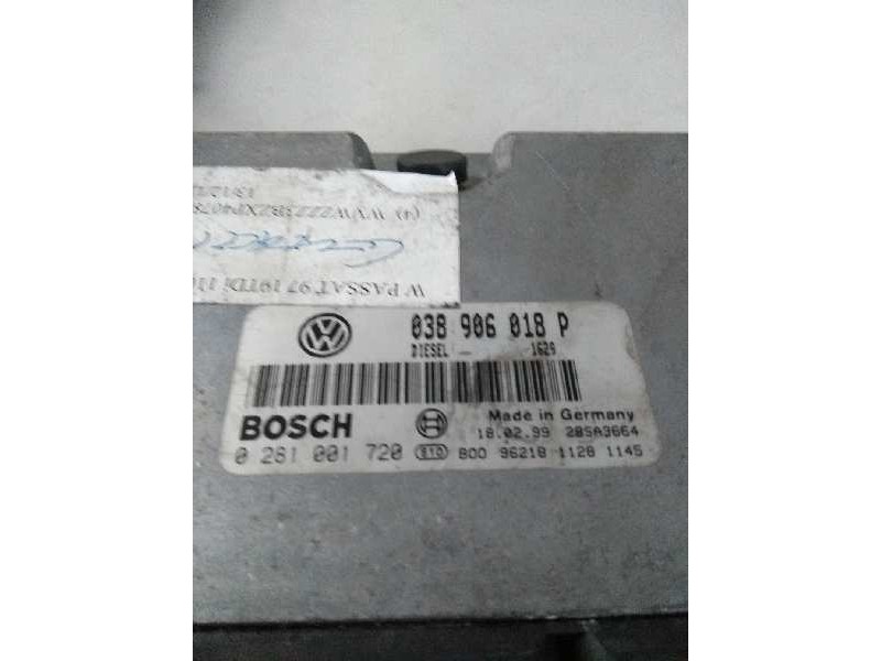 Recambio de centralita motor uce para volkswagen passat berlina (3b2) 1.9 tdi referencia OEM IAM 0281001720 038906018P 