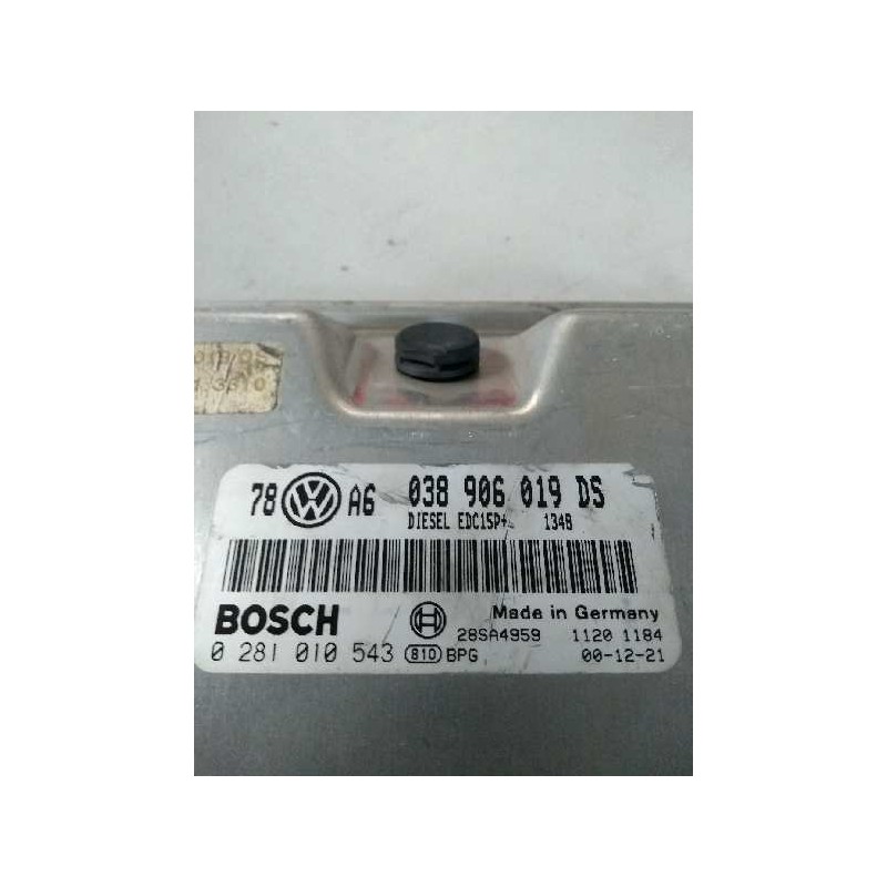 Recambio de centralita motor uce para volkswagen passat berlina (3b3) 1.9 tdi referencia OEM IAM 0281010543 038906019DS EDC15P Recambio de centralita motor uce para volkswagen passat berlina (3b3) 1.9 tdi referencia OEM IAM 0281010543 038906019DS EDC15P