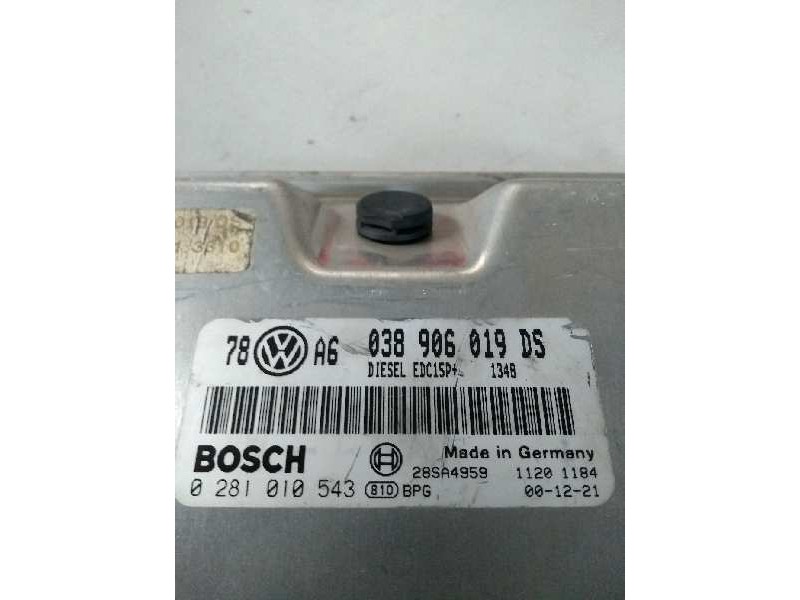 Recambio de centralita motor uce para volkswagen passat berlina (3b3) 1.9 tdi referencia OEM IAM 0281010543 038906019DS EDC15P Recambio de centralita motor uce para volkswagen passat berlina (3b3) 1.9 tdi referencia OEM IAM 0281010543 038906019DS EDC15P